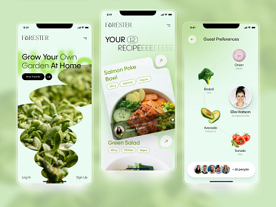 Health App app care design graphic design green health ui ux
