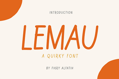 Lemau - Quirky Font serif font