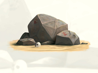 Stones art artist belarus cgart illustration island sto stones