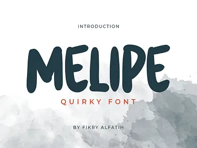 Melipe - Quirky Font serif font