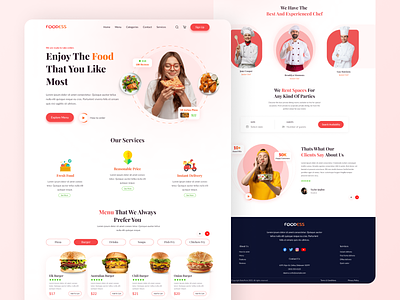 Restaurant Website Landing Page creative web design deb design design e commerce website food delivery landing page food website landing page restaurant restaurant landing page restaurant web page restaurant website restaurant website design ui design ui ux ux design web development website website design website for restaurant