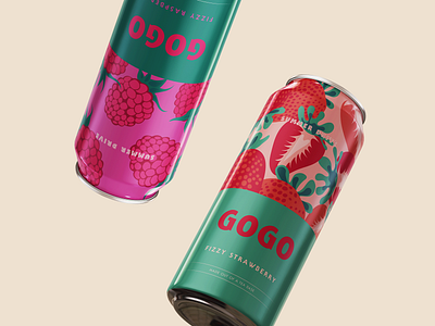 Soda can design branding can design graphic design identity illustration logo logotype raspberries soda strawberry vector