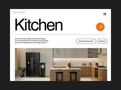 Kitchen graphic design typography ui