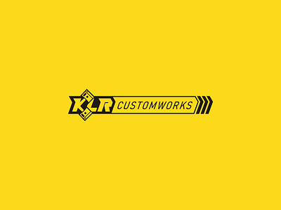 KLR CustomWorks | Logo design brand branding cars custom design engine exhaust graphic design icon logo tuning typography vector