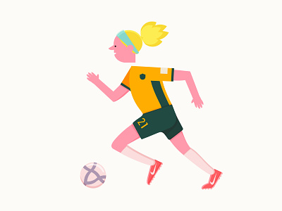 MATILDA character character design exercise football girl illustration sport vector womensworldcup
