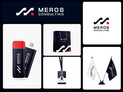 Meros consuting — logo branding design