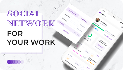 Social network mobile simple style ui ux uxui
