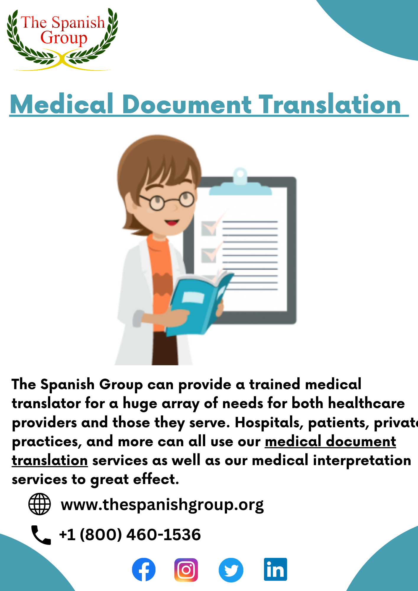 Medical Document Translation The Spanish Group By The Spanish Group   Original Edf8ed7f37aeed6bd6553047e6c0ee33 