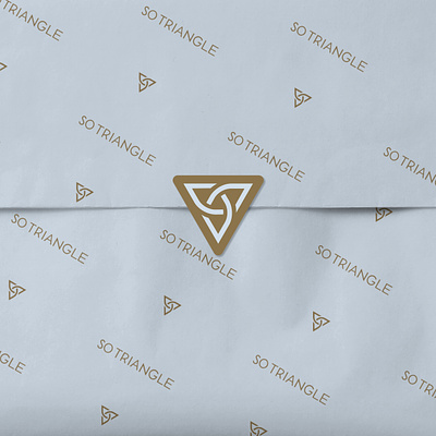 So Triangle Logo branding dessert food logo packaging so triangle