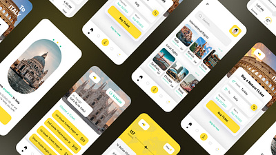 Flight Booking App 3d animation app branding design graphic design illustration logo motion graphics typography ui ux vector