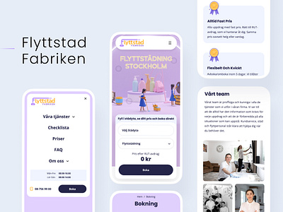 Flyttstad Fabriken adaptive design mobile ui ui design ux webdesign