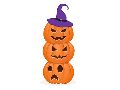 Halloween pumpkins cartoon character cute design graphic design halloween illustration october pumpkins vector