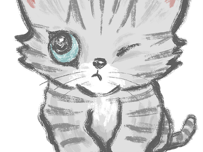 kitten animal cat character illustration kitten kitty pet