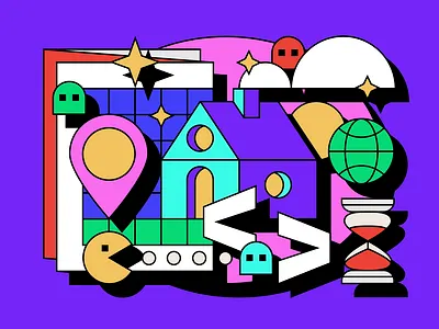 CodeAcademy Kids illustrations branded illustration branding graphic design illustration tech technology vector