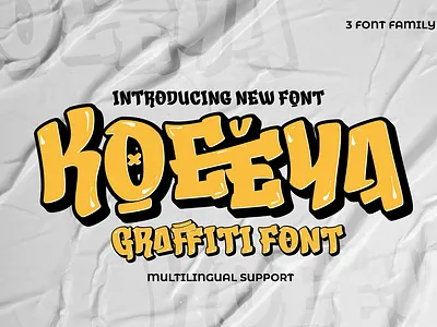 KOEEYA – Display Graffiti Font headline