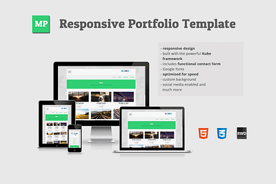 MP Responsive HTML Portfolio Template html minimal minimalistic mobile portfolio responsive template web website webtemplate