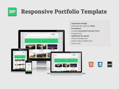 MP Responsive HTML Portfolio Template html minimal minimalistic mobile portfolio responsive template web website webtemplate