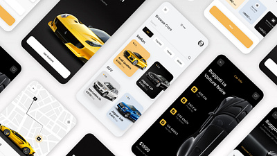 Car Rental App 3d animation app branding design graphic design illustration logo motion graphics ui vector