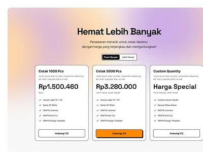 Pricing Page - Labels app branding design illustration logo minimal mobile ui ui design ux