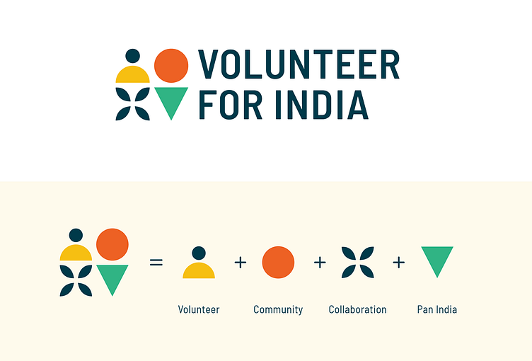 Volunteer for India_NGO Brand identity by Anjitha KV on Dribbble