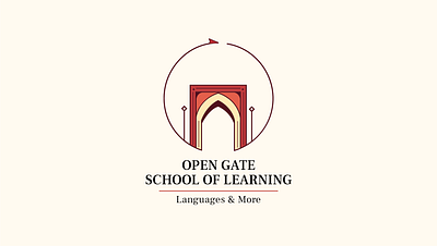 Opengate school of learning_Brand identity brandidentity branding design education graphic design logo school travel vector