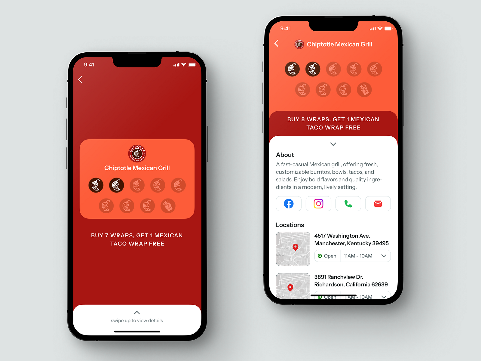 Loyalty Cards App Card Details by Vishal Shanbhag on Dribbble