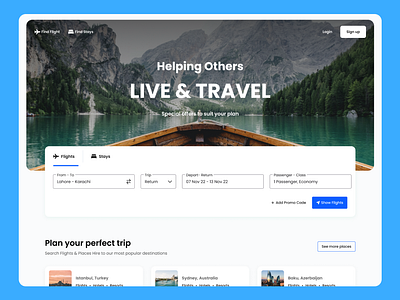 Travelwise - Landing Page booking branding design enjoy graphic design illustration landing page logo tour travel trip ui ux visit website