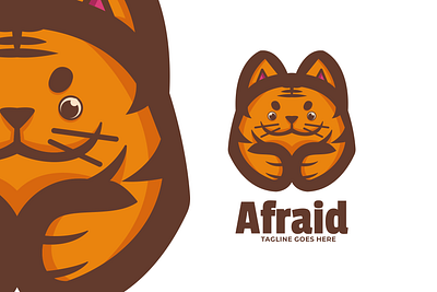 Afraid animal branding cute mascot design graphic design illustration logo ui vector