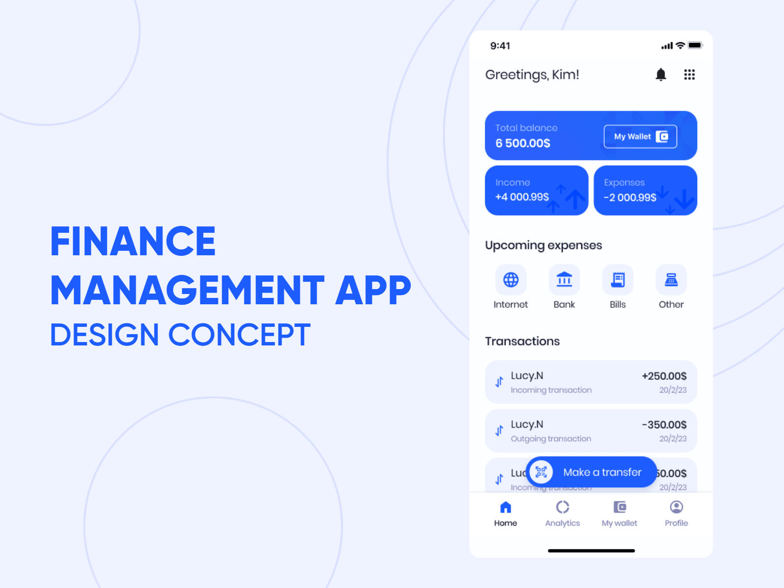Traxpense - Personal finance management app (design concept) banking design finance management mobile design product design ui uiux ux wallet