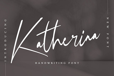 Katherina - Handwriting Script Font app branding design graphic design illustration logo typography ui ux vector