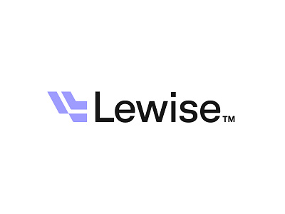 Lewise™ 3d b2b brand branding design icon l letter logo mark tech w letter