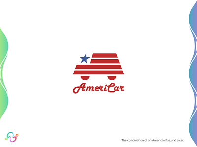 American Car Logo america american automotive brand design brand designer car flag garage logo design logo designer logo for sale logo idea logo inspiration logomark logotype patriot transportation usa vehicle zzoe iggi