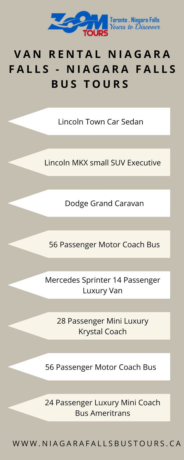 Van Rental Niagara Falls Niagara Falls Bus Tours by Zoom Tours Niagara Falls on Dribbble