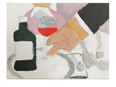 The Dinner art artist contemporary art graphic design illustration painting