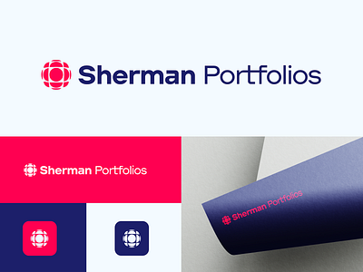 Sherman Portfolios branding design graphic design identity logo sherman