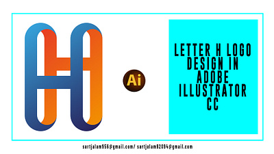 Letter H Logo Design In Adobe Illustrator CC. 3d adobe illustrator adobe photoshop branding canva graphic design logo logo type typography logos