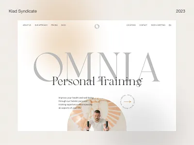 Personal Training Website branding design digitaldesign klad ui uidesign uiux web webdesign