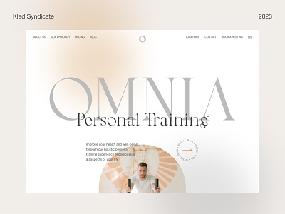Personal Training Website branding design digitaldesign klad ui uidesign uiux web webdesign
