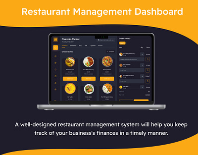 Restaurant Management System application dashboard dashbowrd ui design landing page mobile app ui ux web