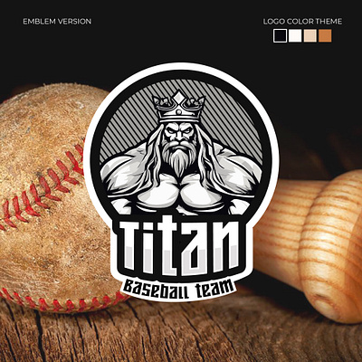 "Titan" Baseball team mascot logo animation baseball logo baseball team berand designer branding graphic design logo logo designer logomation mascot mascot logo sports sports logo sports mascot logo titan
