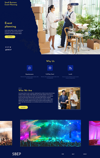 Event Management Website Design | Website UI Design event company event company portfolio event company website event design event management event planning landing page ui design ui ux web design website design website design and development website development