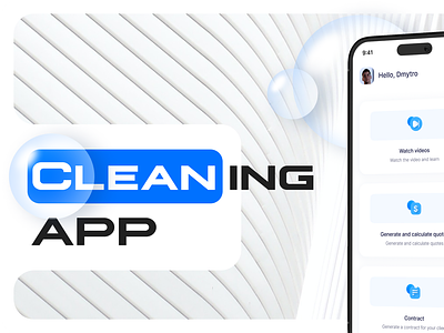 Cleaning application b2b b2c graphic design illustration mobile app