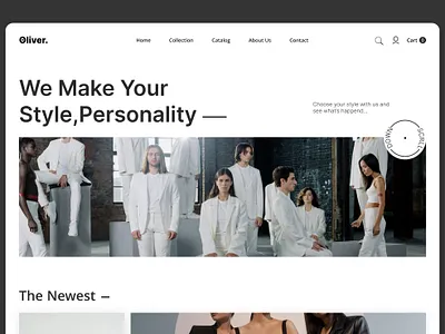 Oliver Clothes Shop clothes shop design ui website