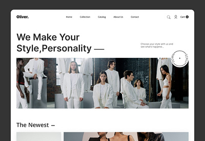 Oliver Clothes Shop clothes shop design ui website