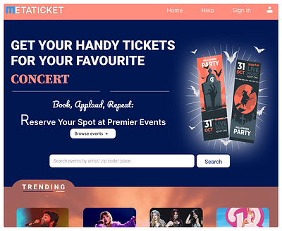 EVENT AND SHOWS TICKET BOOKING WEBSITE application application design dashboard design illustration logo ui uiux ux