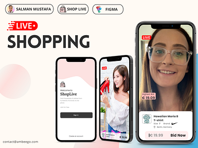 Shop Live – Live E-commerce Cross-Platform Application messaging
