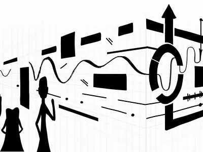 Linear abstract illustrations, p2 abstract article blog design editorial graphic design graphics illustration management product product management text