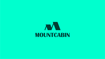 Mountcabin / Brand Design cabin guest home house letter logo mountain nature reserve rest