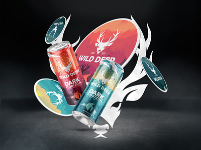 Wild Deer Co. Branding & Packaging Design beer beer can brand guides branding identity design logo design packaging design