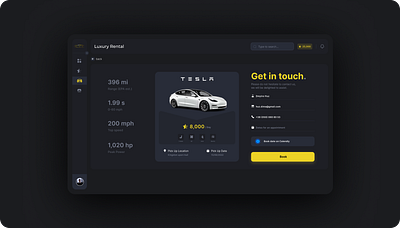 Luxury Rental Portal dashboard design minimal minimalistic ui ux